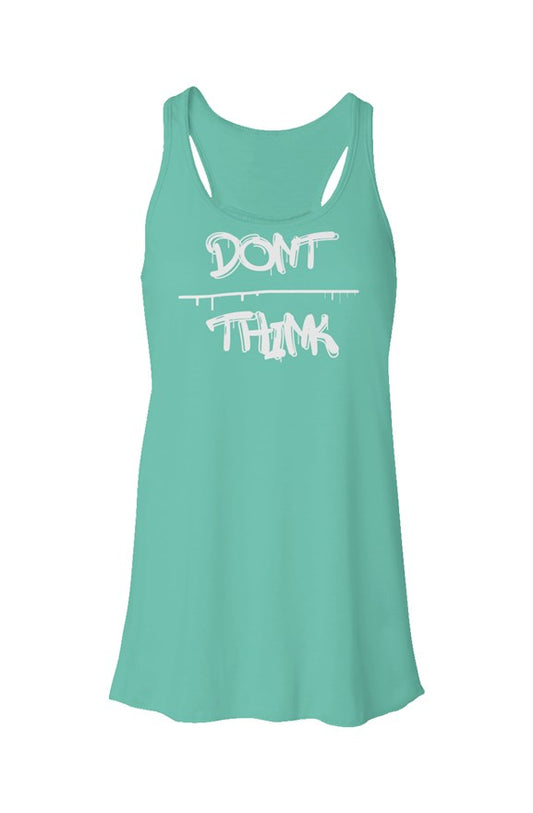  Mint "Don't Overthink" Racerback Tank