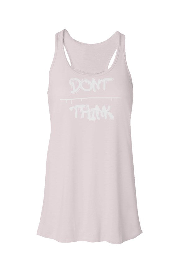 Pink "Don't Overthink" Racerback Tank